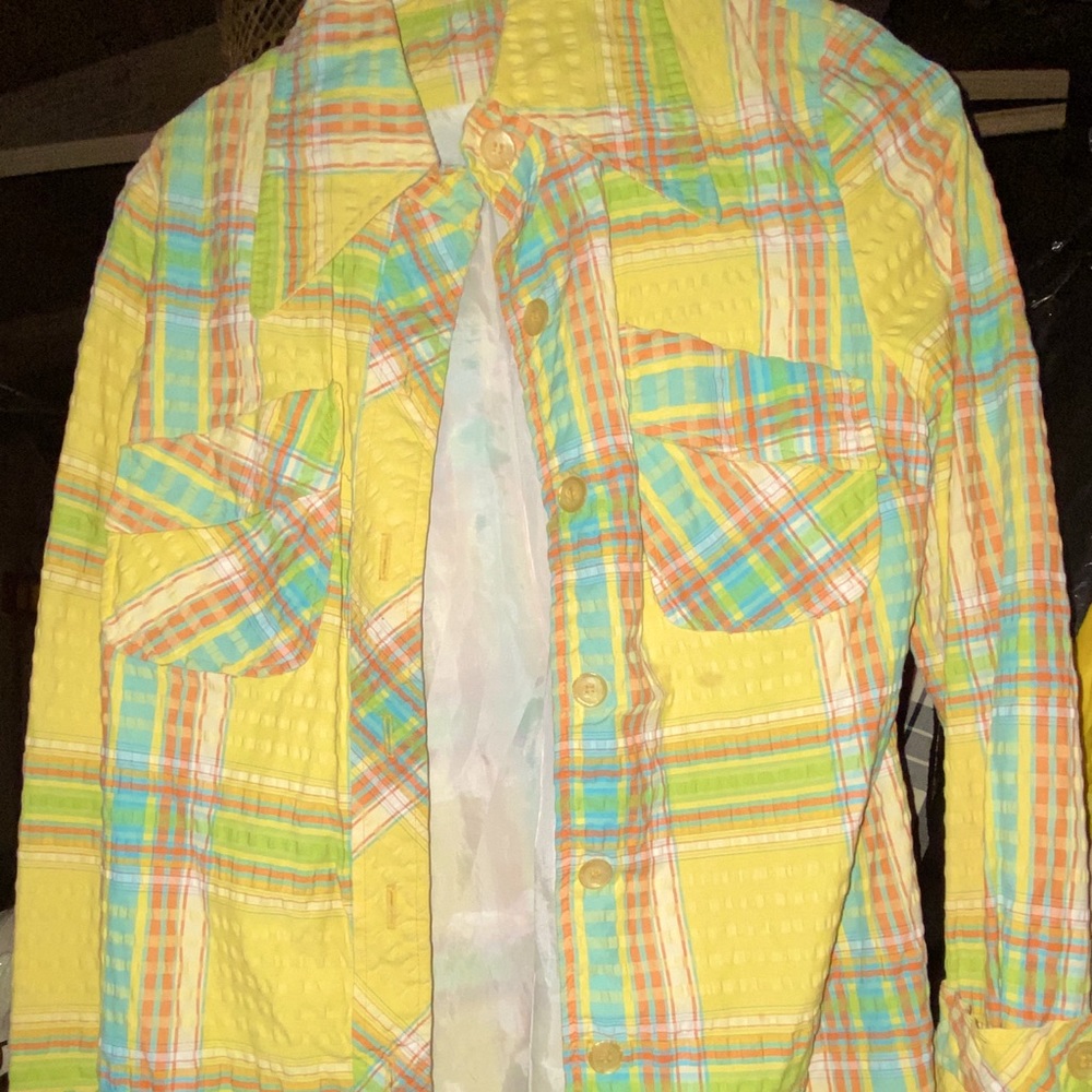 Vintage 70’s ILGWU Fun Plaid Jacket